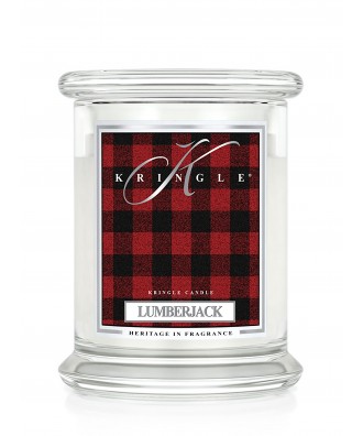 Kringle Candle - Lumberjack - Drwal - Świeca Zapachowa Średnia 2 Knoty