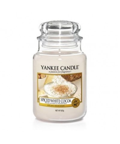 Yankee Candle - Świeca Duża - Spiced White Cocoa - Biała Czekolada z Przyprawami
