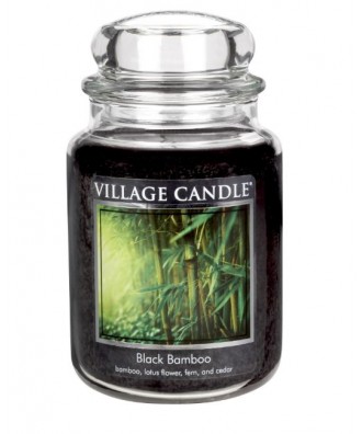 Village Candle - Świeca Duża - Black Bamboo - Czarny Bambus