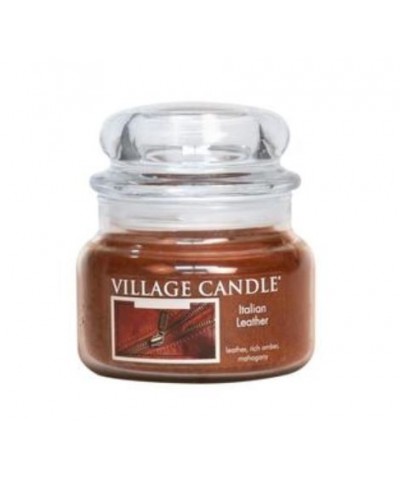 Village Candle - Świeca Mała - Italian Leather - Włoska Skóra