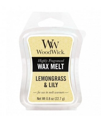 Woodwick - Lemongrass & Lily - Trawa Cytrynowa i Lilia - Wosk Zapachowy