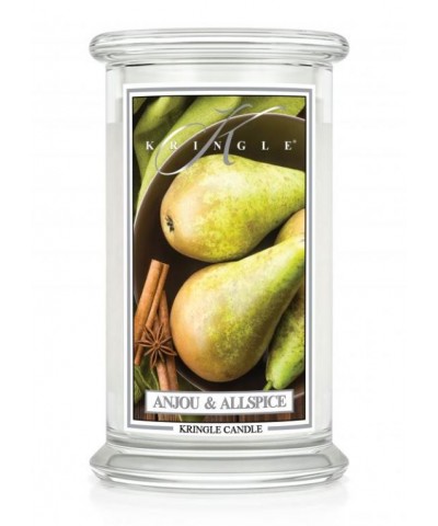 Kringle Candle - Anjou & Allspice - Świeca Zapachowa Duża 2 Knoty
