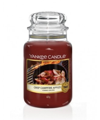 Yankee Candle - Crisp Campfire Apples - Świeca Zapachowa Duża - Pieczone na Ognisku Jabłka