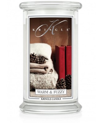 Kringle Candle - Warm & Fuzzy - Ciepły i Puszysty - Świeca Zapachowa Duża 2 Knoty