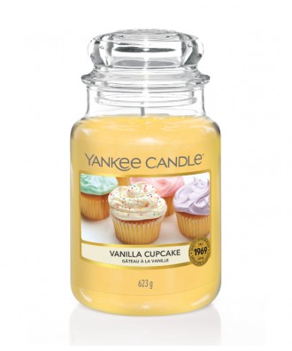 Yankee Candle - Vanilla Cupcake - Świeca Zapachowa Duża - Waniliowa Babeczka