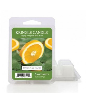 Kringle Candle - Citrus and Sage - Wosk Zapachowy - Cytrusy i Szałwia