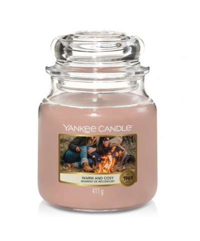 Yankee Candle - Warm & Cosy - Świeca Zapachowa Średnia - Ciepło i Przytulnie