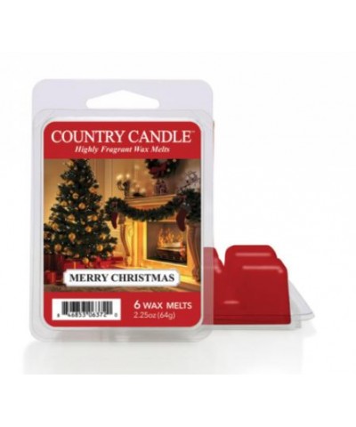 Country Candle - Merry Christmas - Wesołych Świąt - Wosk Zapachowy