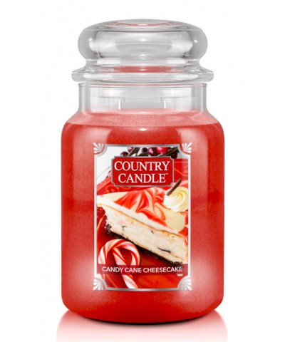 Country Candle - Candy Cane Cheesecake - Świeca Zapachowa Duża 2 Knoty