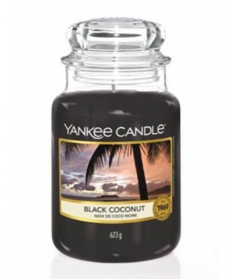 Yankee Candle - Black Coconut - Świeca Zapachowa Duża - Czarny Kokos