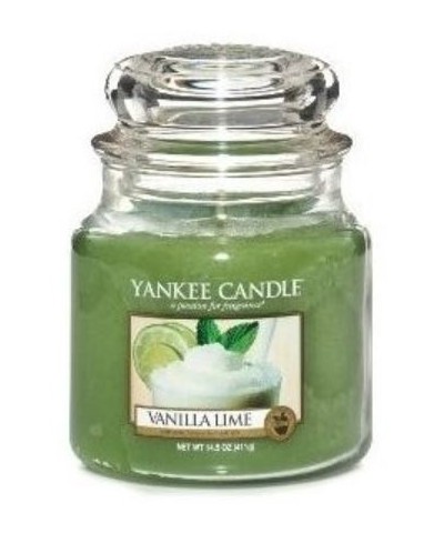 Yankee Candle - Vanilla Lime - Świeca Zapachowa Średnia - Wanilia i Limonka