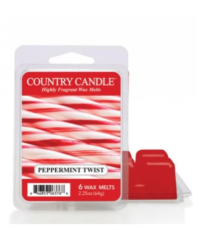 Country Candle - Peppermint Twist - Wosk Zapachowy