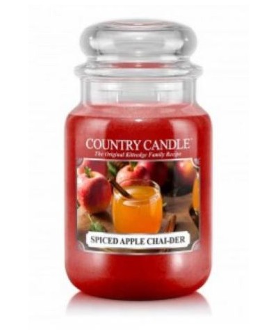 Country Candle - Spiced Apple Chai-der - Świeca Zapachowa Duża