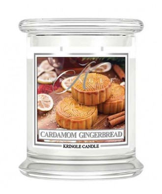 Kringle Candle - Cardamom Gingerbread - Świeca Zapachowa Średnia 2 Knoty