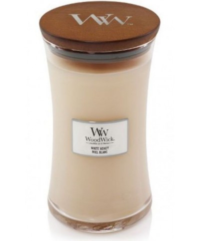 Woodwick - White Honey - Świeca Zapachowa Duża Core