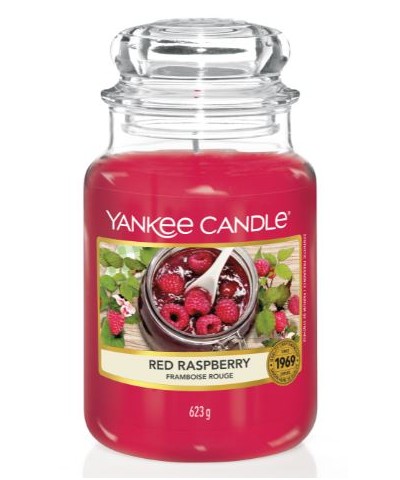 Yankee Candle - Red Raspberry - Czerwona Malina - Świeca Zapachowa Duża