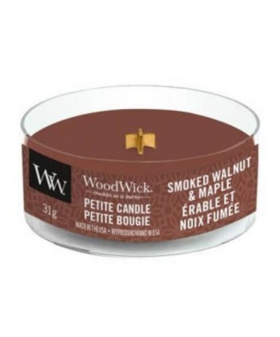 Woodwick - Smoked Walnut & Maple - Petite Candle
