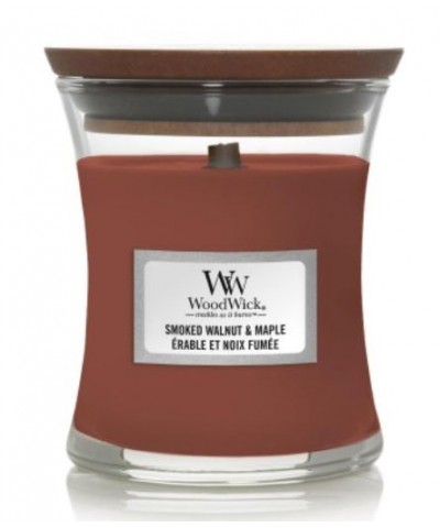 Woodwick - Smoked Walnut & Maple - Świeca Zapachowa Mała Core