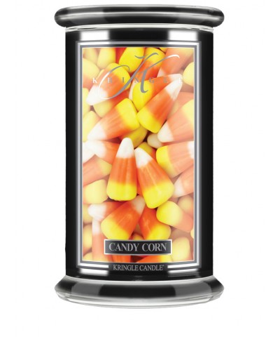 Kringle Candle - Candy Corn - Halloween - Świeca Zapachowa Duża 2 Knoty