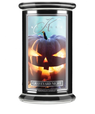 Kringle Candle - Graveyard Night - Halloween - Świeca Zapachowa Duża 2 Knoty