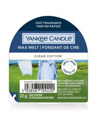 Yankee Candle - Clean Cotton - Czysta Bawełna - Wosk Zapachowy