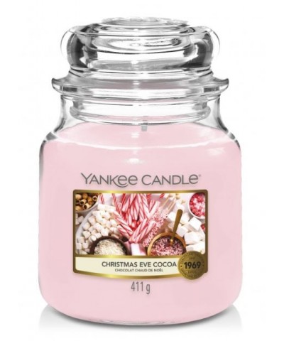 Yankee Candle - Christmas Eve Cocoa - Świeca Zapachowa Średnia
