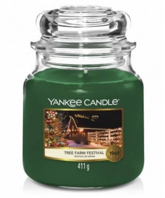 Yankee Candle - Tree Farm Festival - Świeca Zapachowa Średnia