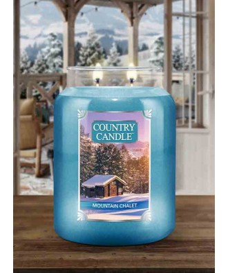 Country Candle - Mountain Chalet - Świeca Zapachowa Duża 2 Knoty