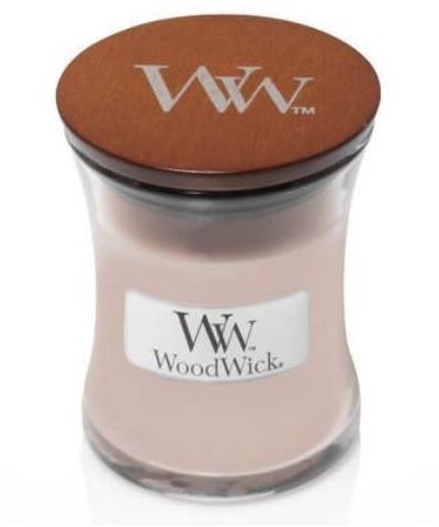 Woodwick - Vanilla & Sea Salt - Świeca Zapachowa Mała