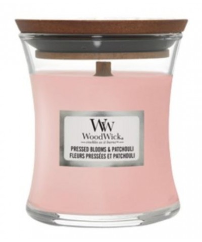 Woodwick - Pressed Blossom & Patchouli - Świeca Zapachowa Mała