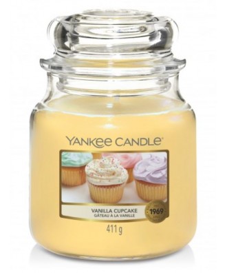 Yankee Candle - Vanilla Cupcake - Waniliowa Babeczka - Świeca Zapachowa Średnia