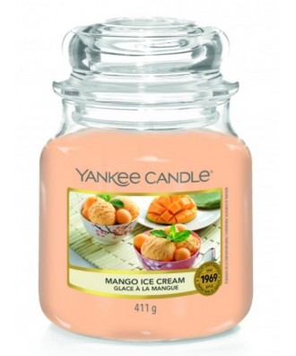 Yankee Candle - Mango Ice Cream - Świeca Zapachowa Średnia