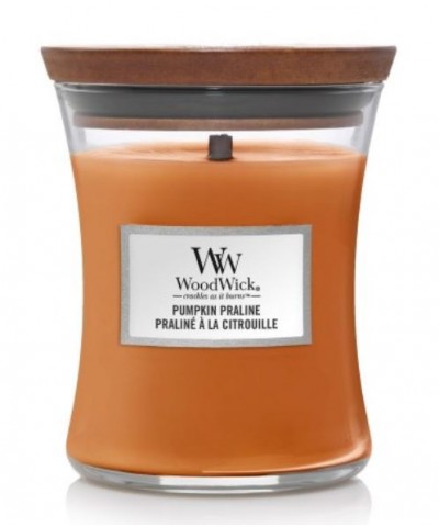 Woodwick - Pumpkin Praline - Świeca Zapachowa Średnia Core
