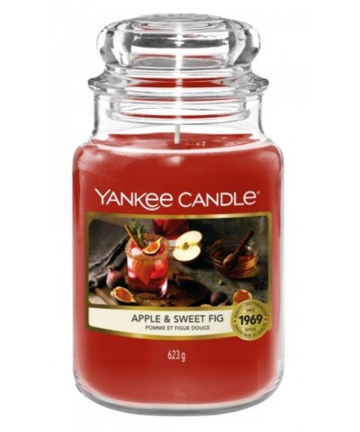 Yankee Candle - Apple & Sweet Fig - Świeca Zapachowa Duża