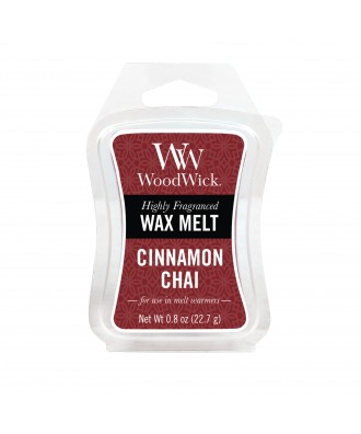 Woodwick - Cinnamon Chai - Korzenny Cynamon - Wosk Zapachowy